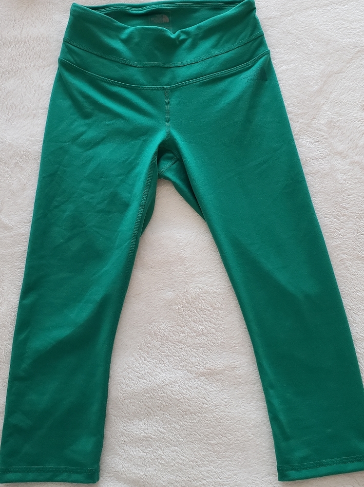 Northface cropped green leggings